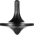 Stainless Steel Spinning Top - Premium EDC Fidget Toy (Black, Small)