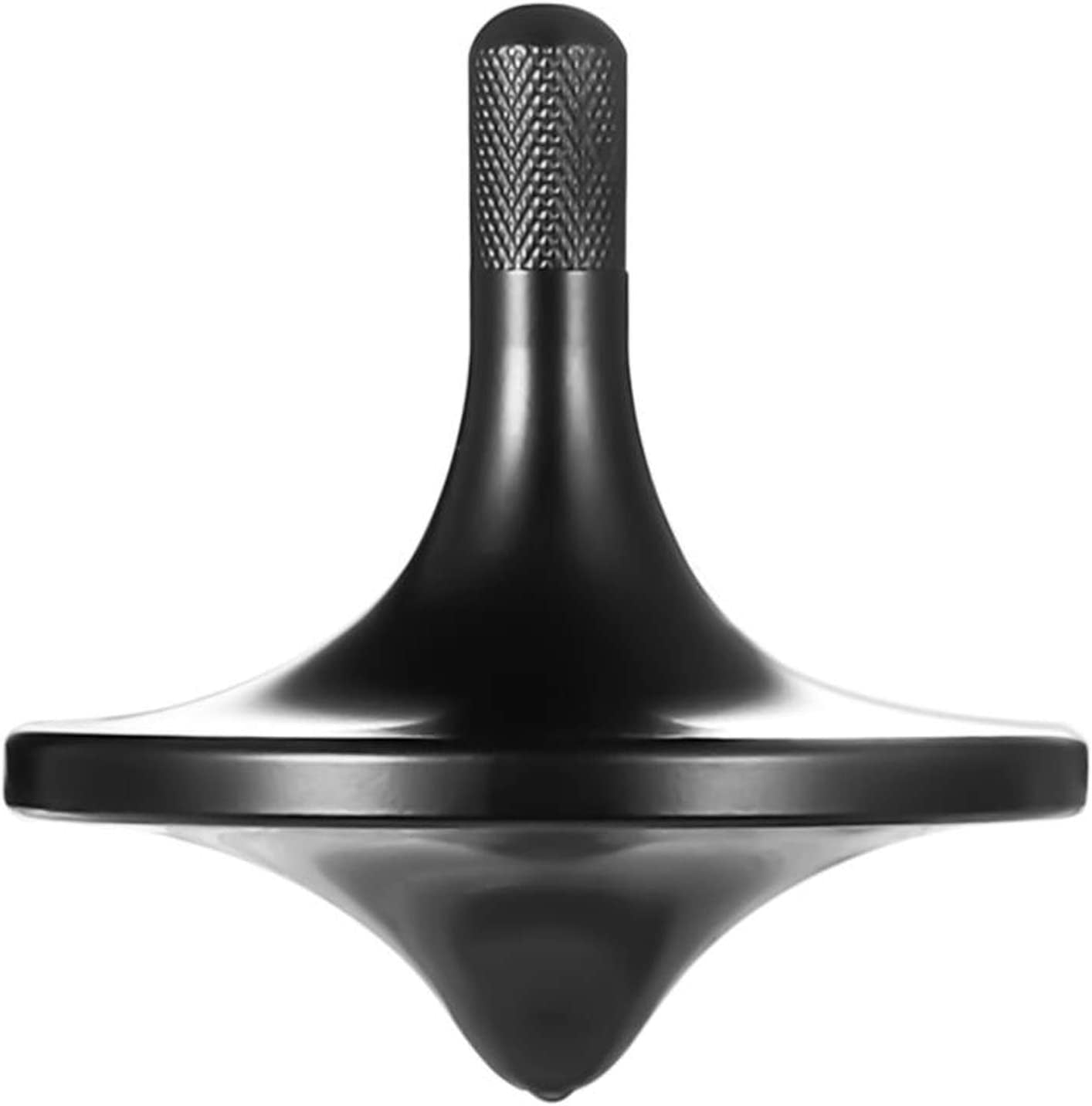 Stainless Steel Spinning Top - Premium EDC Fidget Toy (Black, Small)