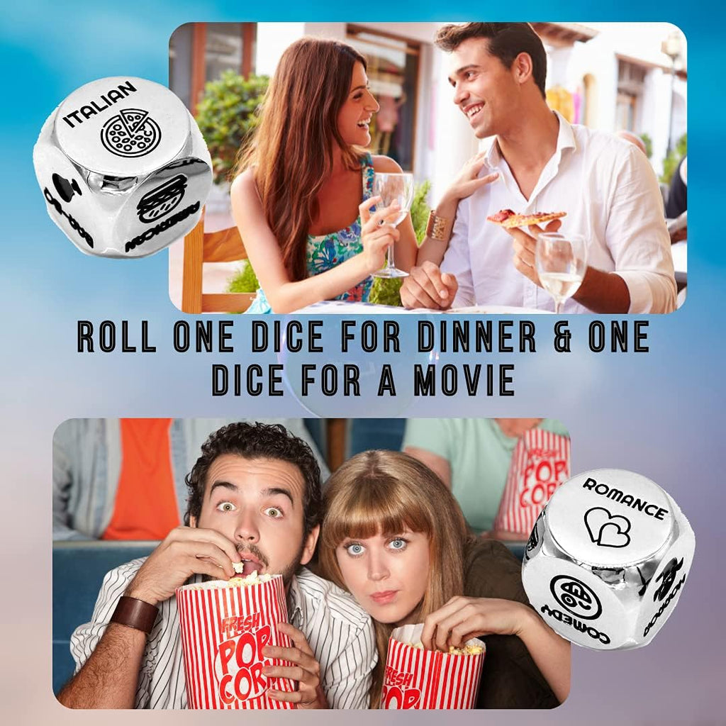 Dinner and Movie Dice, Date Night Decider & Couples Gift
