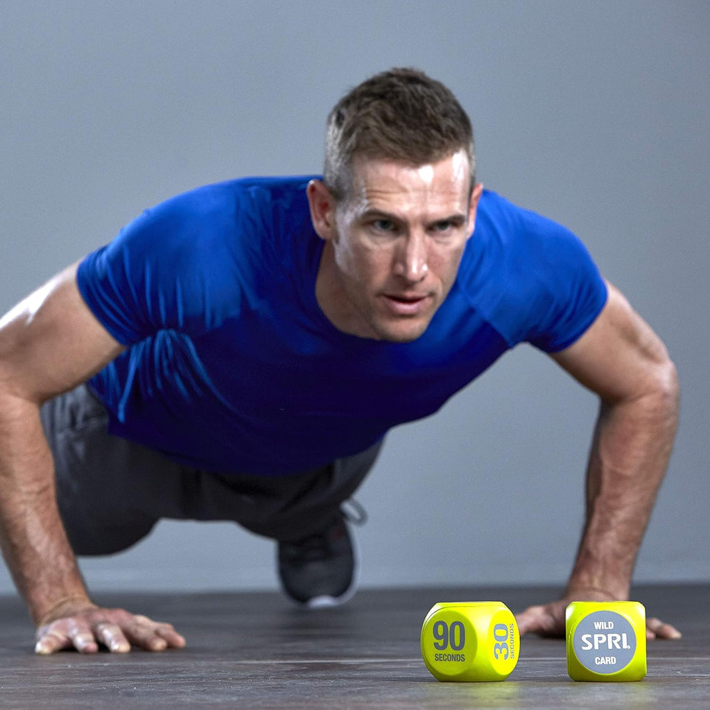 Exercise Dice, Group Fitness Game, 6-Sided with Carry Bag